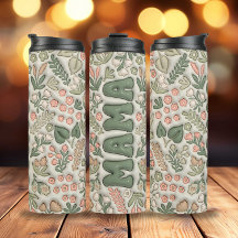 Groene Boho Bloemen 3d Opgeblazen Mama