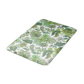 Groene Boho bloemenprint Badmat (Gekanteld)
