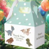 groene boho-dinosaurus bedankdoosjes