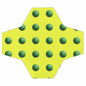 Groene bollen op geel voetbal (Enkel)
