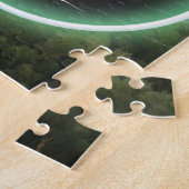 Groene bomen met citaat legpuzzel (Zijkant)