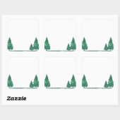 Groene Bomen Stickers (Vel)