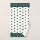 Groene Bomen Vrolijk Kerstfeest Bad Handdoek (Handdoek)