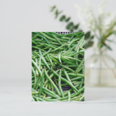 Groene Bonen Briefkaart (Staand voorkant)