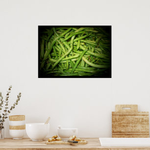 Groene bonen in Spotlight-afdruk Poster