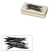 Groene bonen, langbeend groenten, veg 	rubberstempel (Gestempeld)