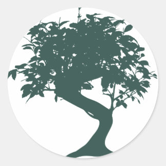 Groene Bonsai Tree Sticker
