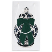 Groene Boog Chinoiserie Vaas Gift Bag Klein Cadeauzakje (Voorkant)
