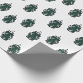 Groene boog Chinoiserie vaas inpakpapier (Hoek)