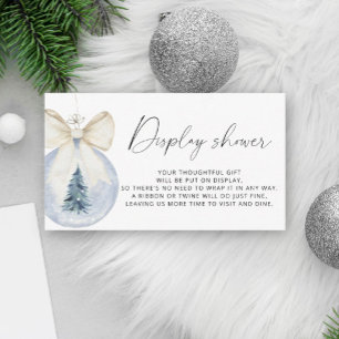 Groene boog Winter Display douche Informatiekaartje