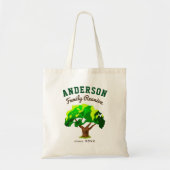 Groene Boom aangepaste gezinshereniging Tote Bag (Voorkant)