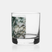 Groene boom Agate Patroon Whisky Glas (Links)