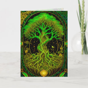 Groene Boom des Levens Sieraard Grafische Kaart