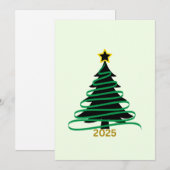 Groene Boom Feestdagenkaart (Voorkant / Achterkant)