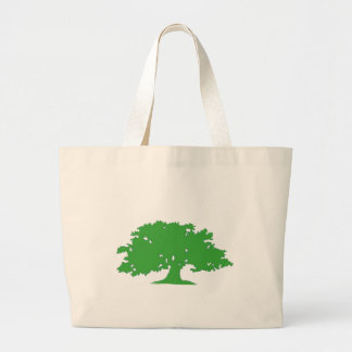 Groene boom grote tote bag
