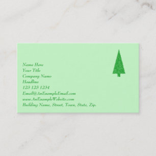 Groene boom. Kerst, Fir, Evergreen Tree. Visitekaartje