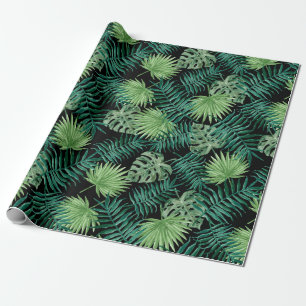 Groene boom laat Planten patroon Cadeaupapier