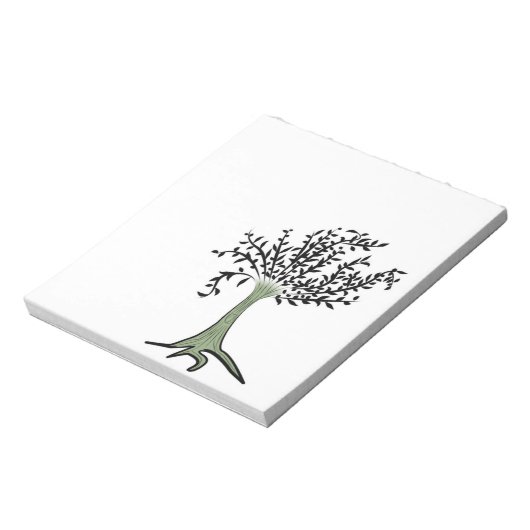 Groene boom notitieblok (Gedraaid)