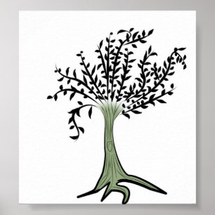 Groene boom poster