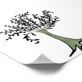 Groene boom poster (Hoek)