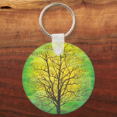 Groene boom sleutelhanger (Voorkant)