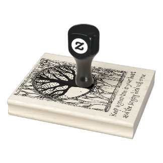 Groene boom spreekwoord stempel