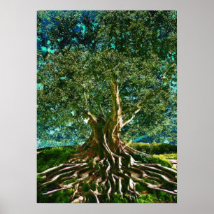 Groene boom van het Leven Poster