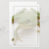 Groene boomkikker briefpapier (Voorkant / Achterkant)