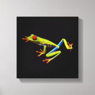Groene boomkikker canvas afdruk