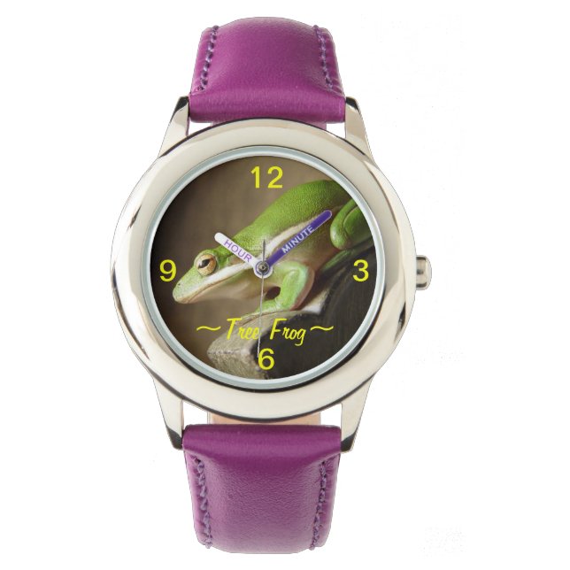 Groene boomkikker Horloge (Voorkant)