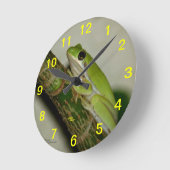 Groene boomkikker ronde klok (Hoek)