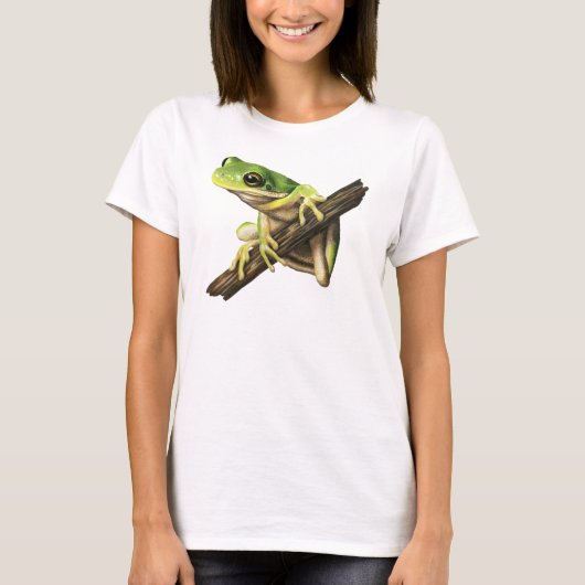 Groene boomkikker t-shirt (Voorkant)