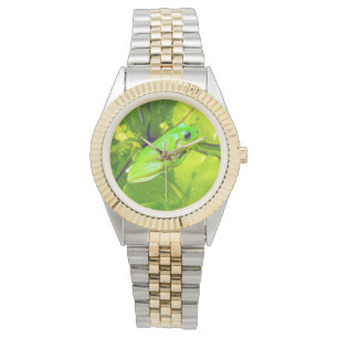 Groene Boomkikker, Uniseks Polshorloge Horloge