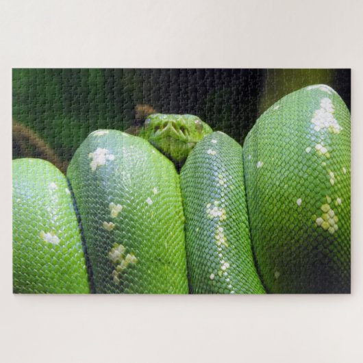 Groene boomPython Legpuzzel (Horizontaal)