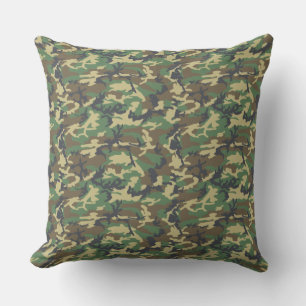 Groene boomschors   Camo Style Pattern Buitenkussen