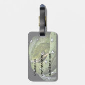 Groene boomslang emerald boa in Bolivia Bagagelabel (Achterkant verticaal)