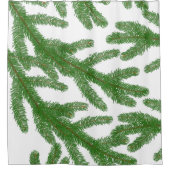 Groene boomtakken douchegordijn (Voorkant)