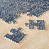 Groene boot in een fjord-landschap in Noorwegen Legpuzzel (Zijkant)