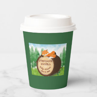 Groene Bos Baby Vos Baby Borrel Papieren Bekers