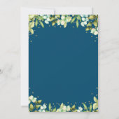 Groene Bos Eerste Verjaardag Wilde Eén Vos Kaart (Achterkant)