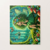 Groene Bos Fee Legpuzzel (Verticaal)