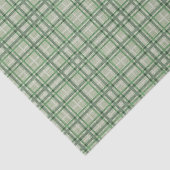 Groene bosplaid tissuepapier (Detail)