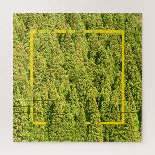 Groene bossen legpuzzel