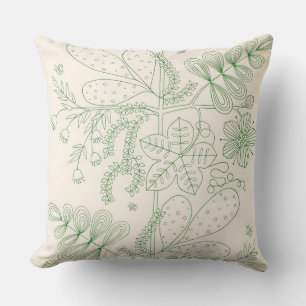 Groene Botanicals Kussen