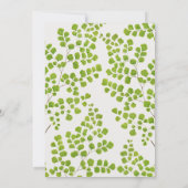 Groene Botanische 30e verjaardag Kaart (Achterkant)