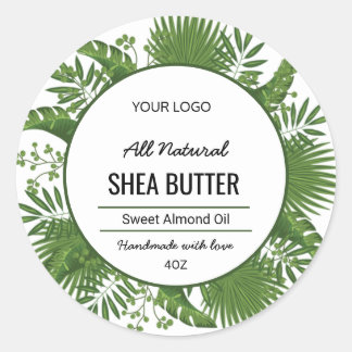 Groene botanische bladcirkel Sticker