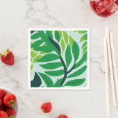 Groene botanische bladeren servet (Insitu)