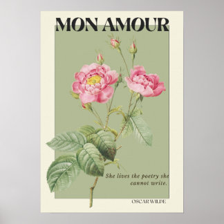 Groene Botanische Bloem Poster Kamer Decor