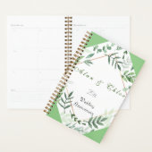 Groene Botanische Bruiloft Jubileum Gift Planner (Display)