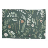 Groene botanische elegante moderne familie rustige kussensloop (Achterkant-Links)